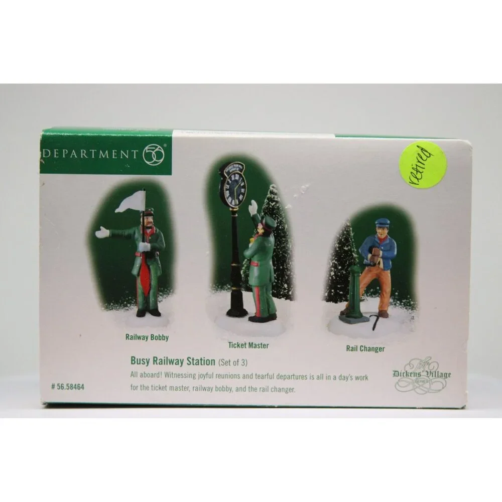 Dept 56 Dickens Village - Busy Railway Station